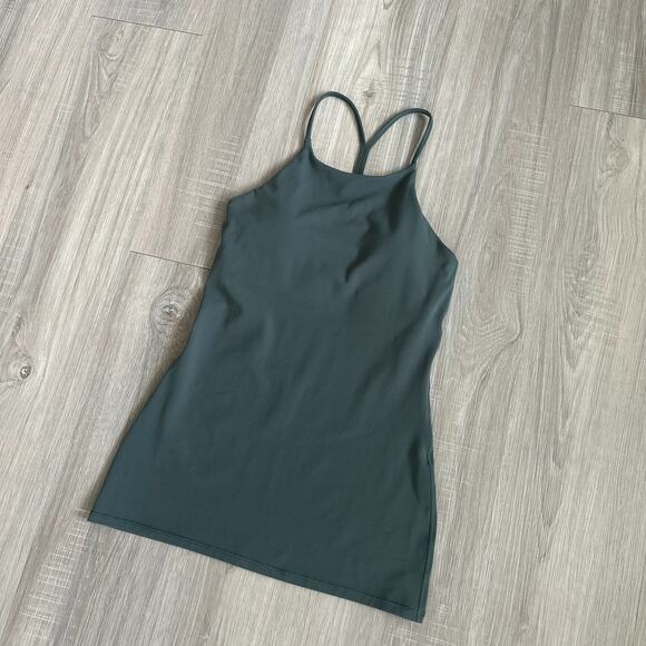 Lululemon Dark Forest Sun Setter Tank Size 4 high neck flow-y tank - Picture 9 of 10